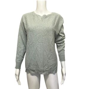 Bianco & Blu Italy Blue Cashmere/Wool Blend Knit Sweater Top Size L